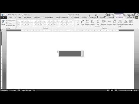 Video: Hur Man Sätter In Formler I Word