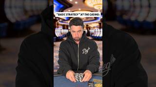 Every blackjack player NEEDS to know basic strategy…👀 #casino #blackjack #gambling #comedy #skit