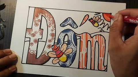 Nhịp điệu và sắc màu của chữ | BÔ CỤC CÁC CON CHỮ MĨ THUẬT 7 | LAYOUT OF LETTERS | KC art