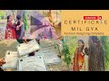 Alhumdulillah certificate mil gya meri mehnat rang lai  friends k sth mil kr ki masti