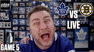 Stanley Cup Playoffs - Toronto Maple Leafs @ Boston Bruins - Game 5 LIVE w/ Steve Dangle