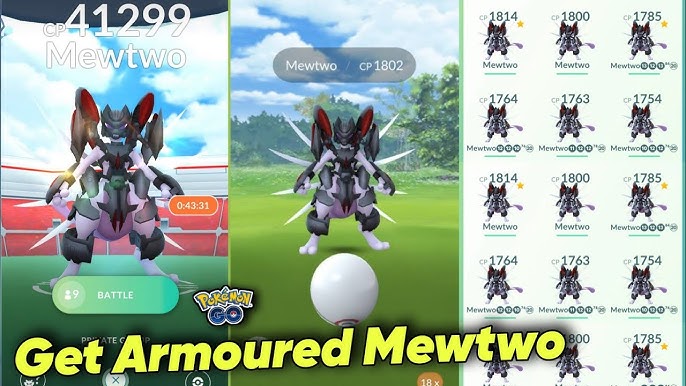 Pokémon Go Weather boosted Armored Mewtwo !!~unregistered ok ~