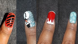 Christmas special nail art || Easy Nail Art At Home | nail art tutorials || nail art step by step