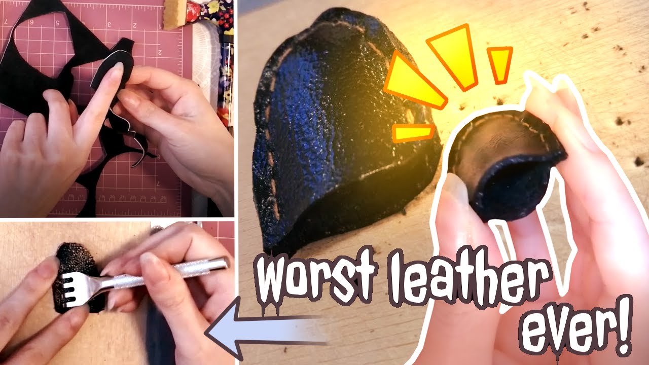 DIY | How to make a leather thimble using saddle stitch! | Tutorial ...