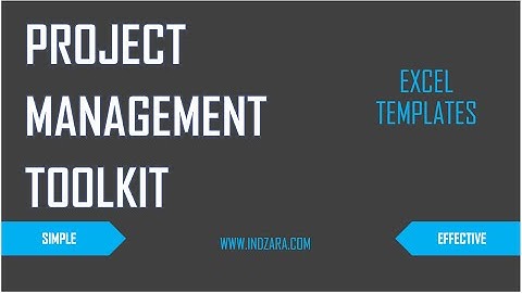 Project Management Toolkit - Excel Templates - Introduction