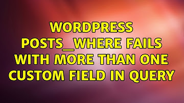 Wordpress: posts_where Fails with More than One Custom Field in Query