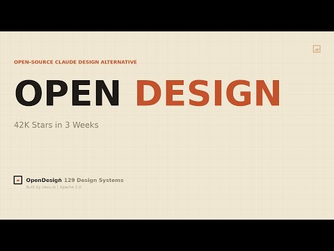 Thumbnail for OpenDesign — The Open-Source Claude Design Alternative