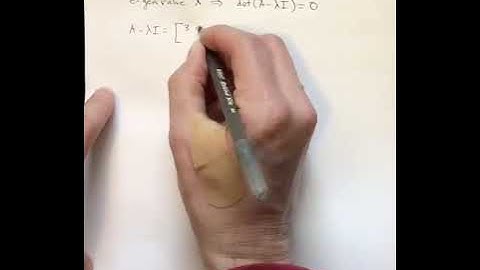 Linear Algebra - 5.1 Finding eigenvalues of a 2x2 matrix