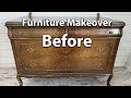 Vintage Dresser Makeover Before And After | Thrift Store Finds