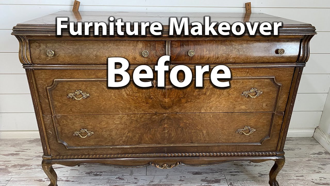 Vintage Dresser Makeover Before And After Thrift Store Finds