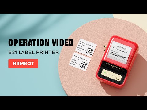 B21 Label Printer Tutorial - How to use B21 label maker & NIIMBOT App 