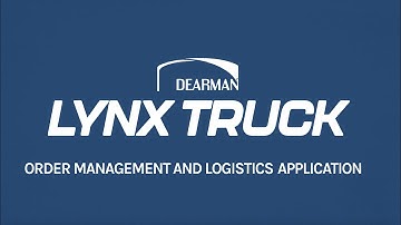 Dearman Systems LYNXTruck - Order Management and Logistics Hub