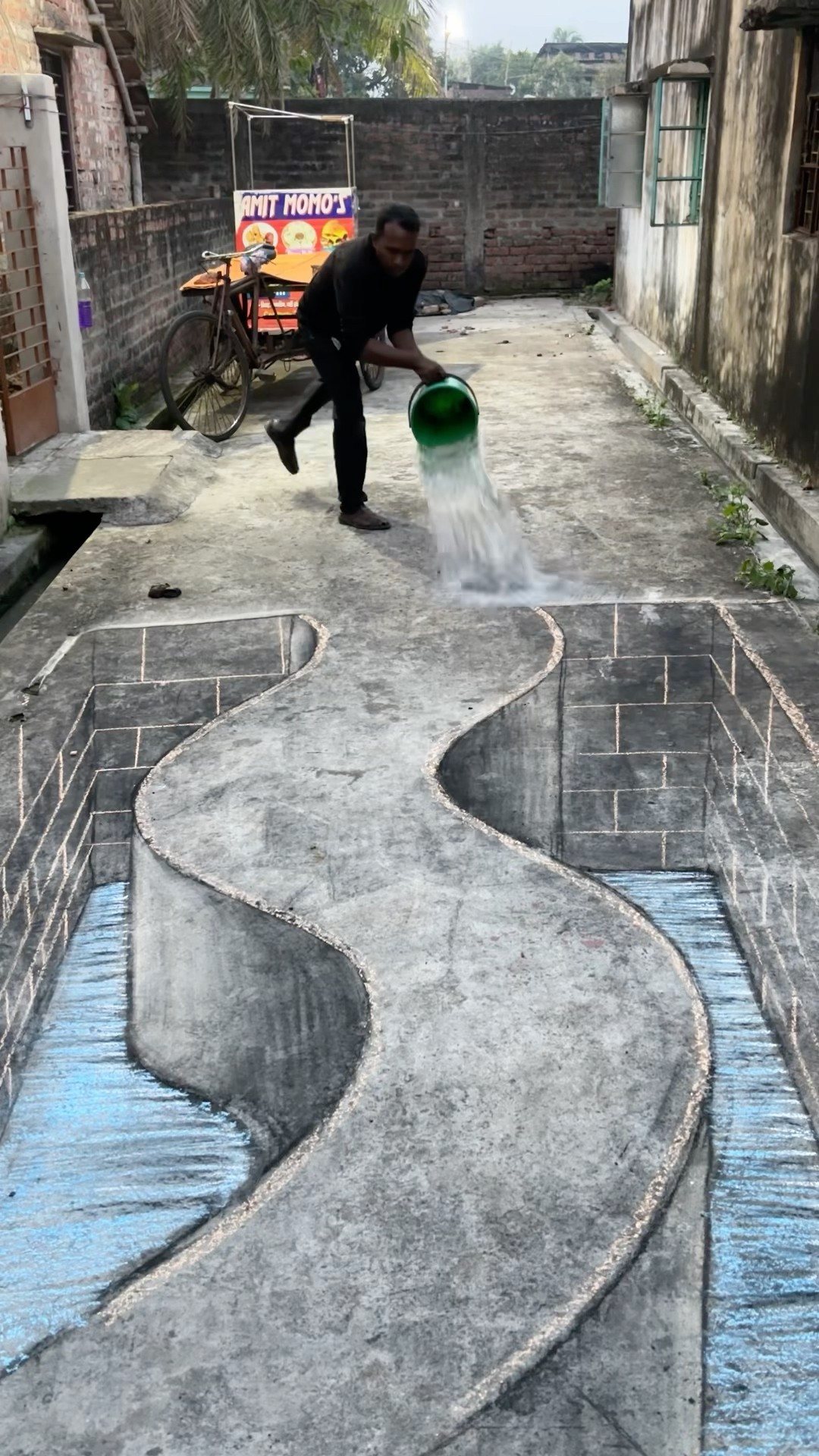 3D illusion drawing #art #shorts #illusion