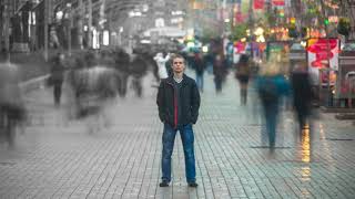 Man Standing in a crowd(FREE STOCK FOOTAGE)