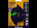 DEWALT Multi-Tool (Oscillating Tool) Blade Review  (#DWA4214)