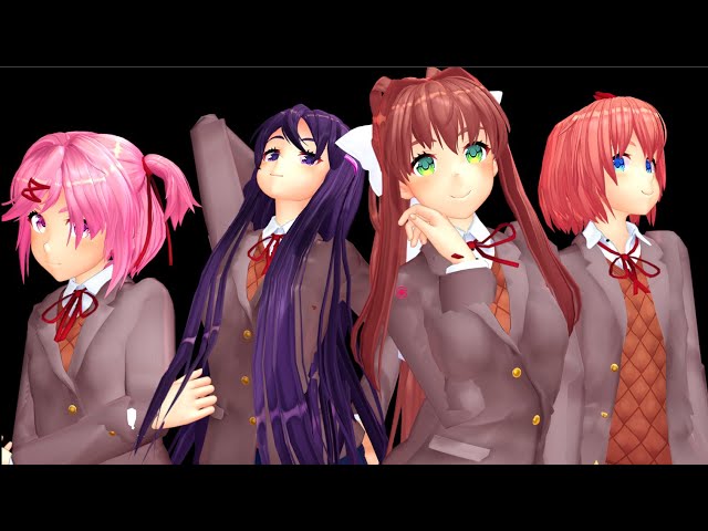 MMD: DDLC) Doki Doki Exit Music Menu by BlueRoseHilbert on DeviantArt