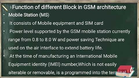 Digital Cellular Mobile Systems