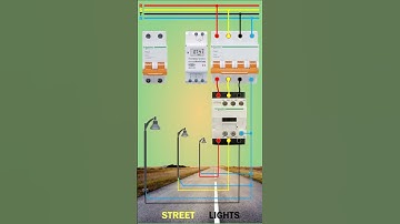 Circuit Diagram of Street Lights with Timer #electrical #streetlight
