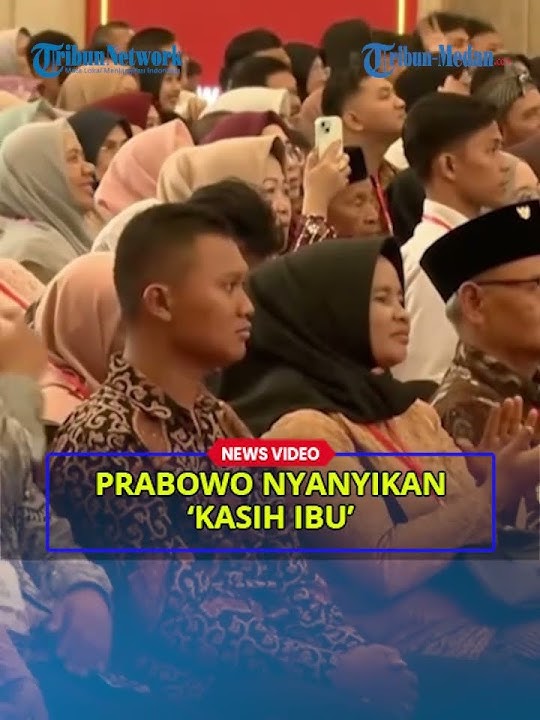 Prabowo Nyanyikan Lagu Kasih Ibu