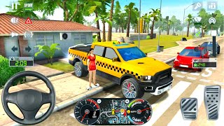 Big Pickup SUV Taxi Driving Sim 2020 #4 - Ultimate Taxi Driver - Android  Gameplay screenshot 3