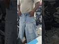 designing baggy jeans 👖 final result baggy jeans stitching #jeans #fashion #machine #stitching