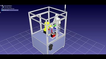 Simulación de robot Fanuc 200IC en RoboDK.