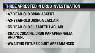 3 arrested in Greene County drug investigation