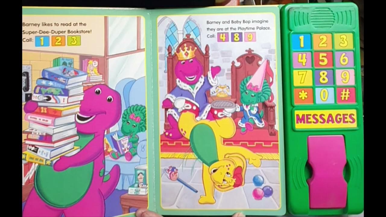 Barney first telephone sound book YouTube