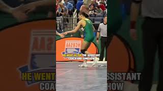 Wrestler Kid Wins Match Then Tackles His Coaches