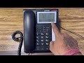 How to setup date time &amp; one touch speed dial button for Sintech mini master telephone KX-TSC934CID