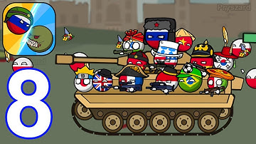 CountryBalls - Zombie Attack - Gameplay Walkthrough Part 8 Save Poland & USA (iOS, Android)