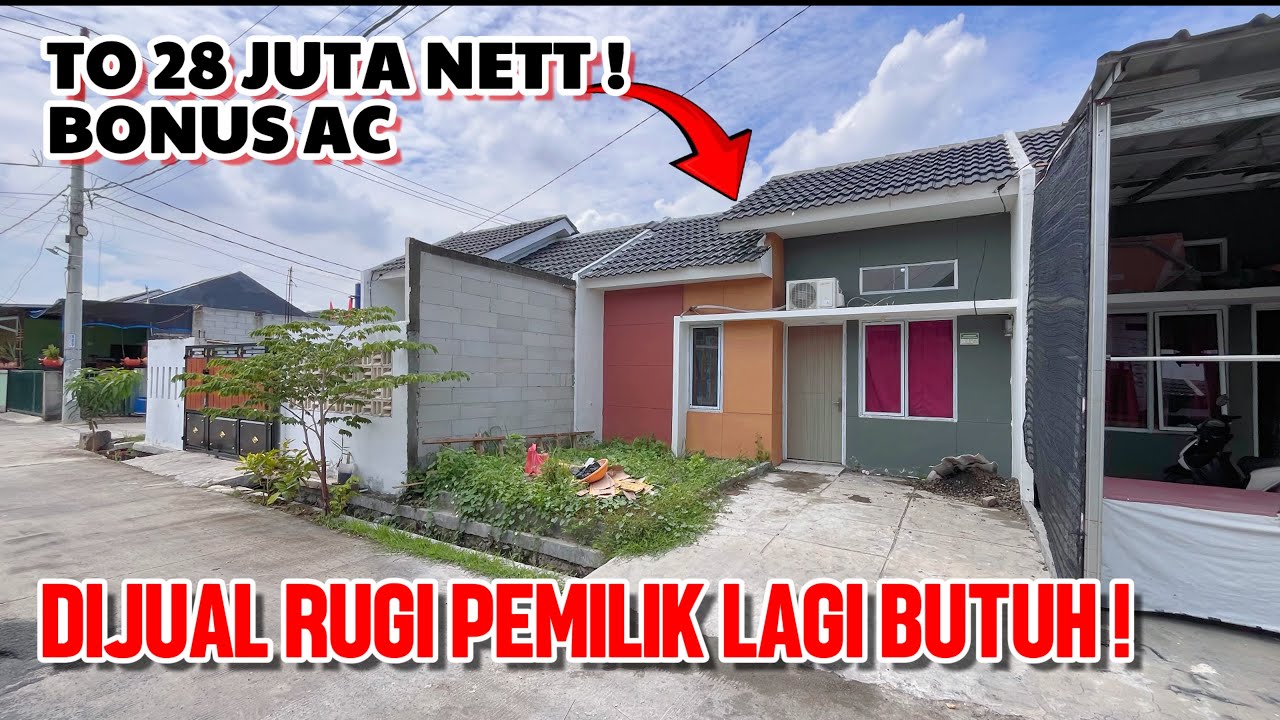 DIJUAL RUGI TO RUMAH TIPE 45/60 || HARGA MURAH 28 JUTA BONUS AC 