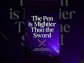 A Pen is Mightier Than the Sword ✍️🔥 | Powerful Motivation #shorts# ytshorts #shortyz