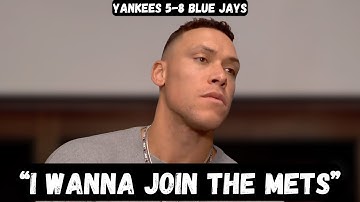 Aaron Judge REQUESTS TRADE to the Mets after getting SWEPT - Post Game Interview - Yankees 5-8 Jays