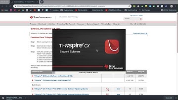 Downloading TI Nspire Student Software
