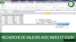 Les fonctions INDEX et EQUIV sur Excel screenshot 4
