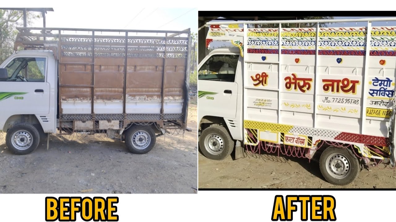 suzuki super carry tempo colour painting by ( painting_guru.12 )#colour #denting #painting #restore