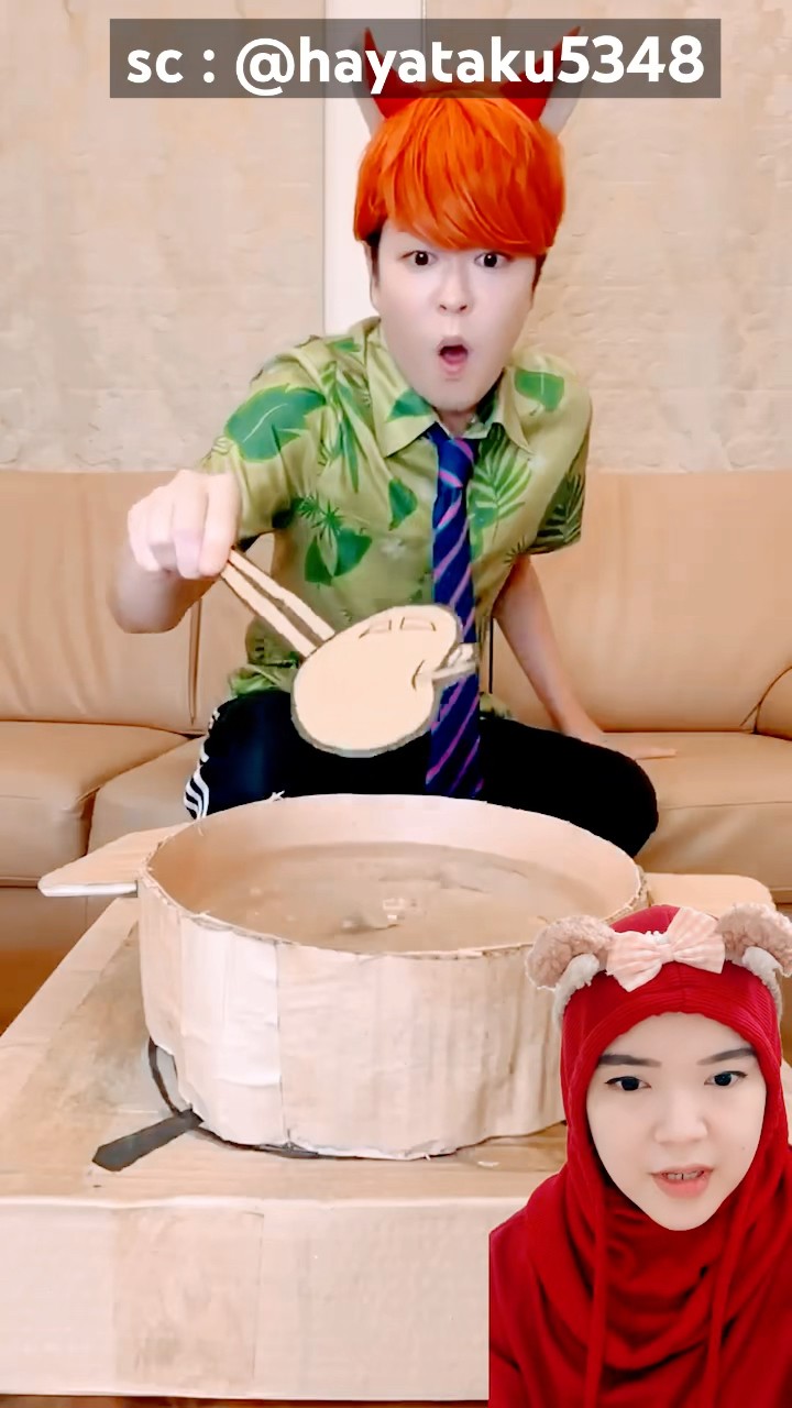 mama vs adek masak apel‼️
