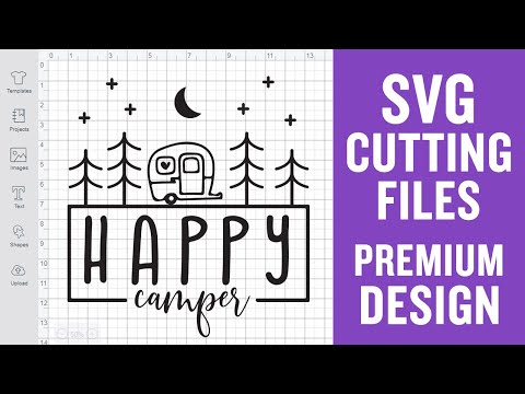 Happy camper, campfire, marshmallow, camping - free svg file for members -  SVG Heart