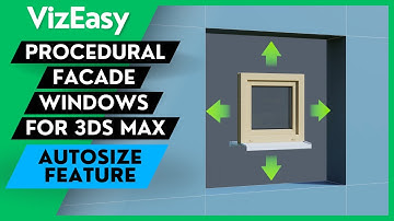 VizEasy Procedural Facade Windows and its Auto Size feature - Effortless Window Fitting in 3ds Max
