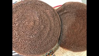 How to make Injera with Teff and Segum