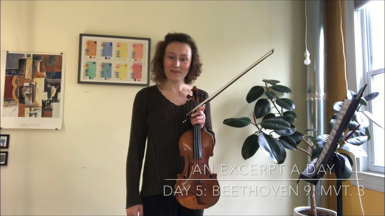 An Excerpt a Day with violinist Audrey Wright: Day 5, Beethoven 9, movement 3