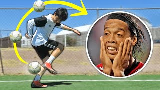 ¡EL SOMBRERO que SORPRENDIÓ a RONALDINHO! 😱 Trucos y Jugadas de fútbol para aprender