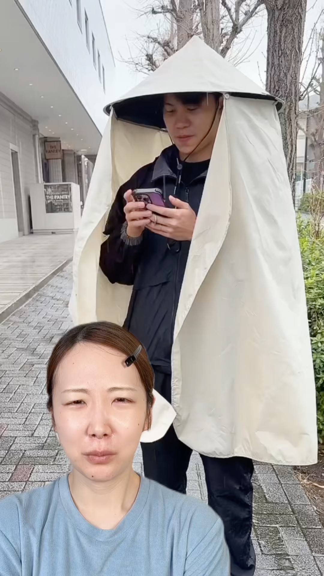 This hands-free umbrella is way ahead of its time!! - YouTube