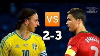 Portugal Vs Sweden 3-2 World Cup 2014 Qualification Extended Highlights & All Goals