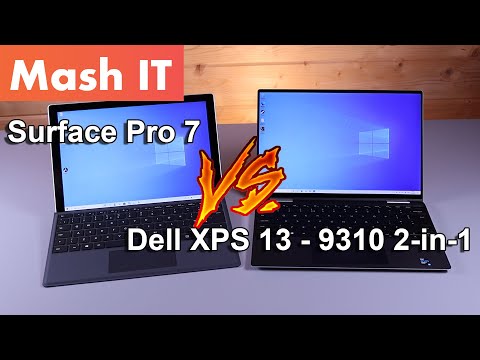 2-in-1 Comparison:  11th Gen XPS 9310 vs Surface Pro 7
