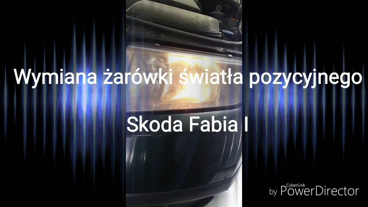 Wymiana Zarowki Swiatla Pozycyjnego W Skoda Fabia I Youtube