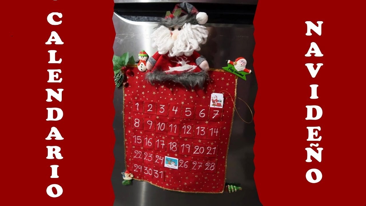 COMO Hacer un Calendario NAVIDEÑO | Paso a Paso