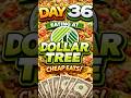 Day 36 Eating Only At Dollar Tree #shorts #food #snacks #pastatime #foodreview