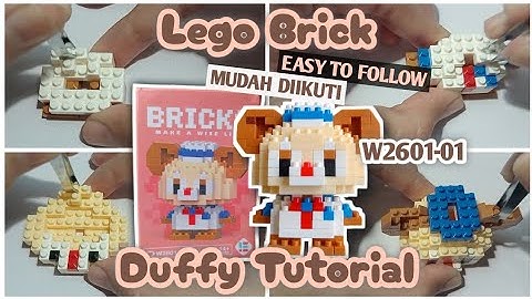 Duffy Tutorial W2601-01 Lego Bricks How To Build Nano Block Cara memasang merakit easy